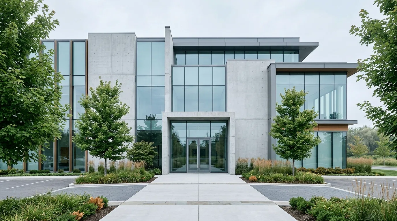 The Baymont Review editorial offices - professional modern building