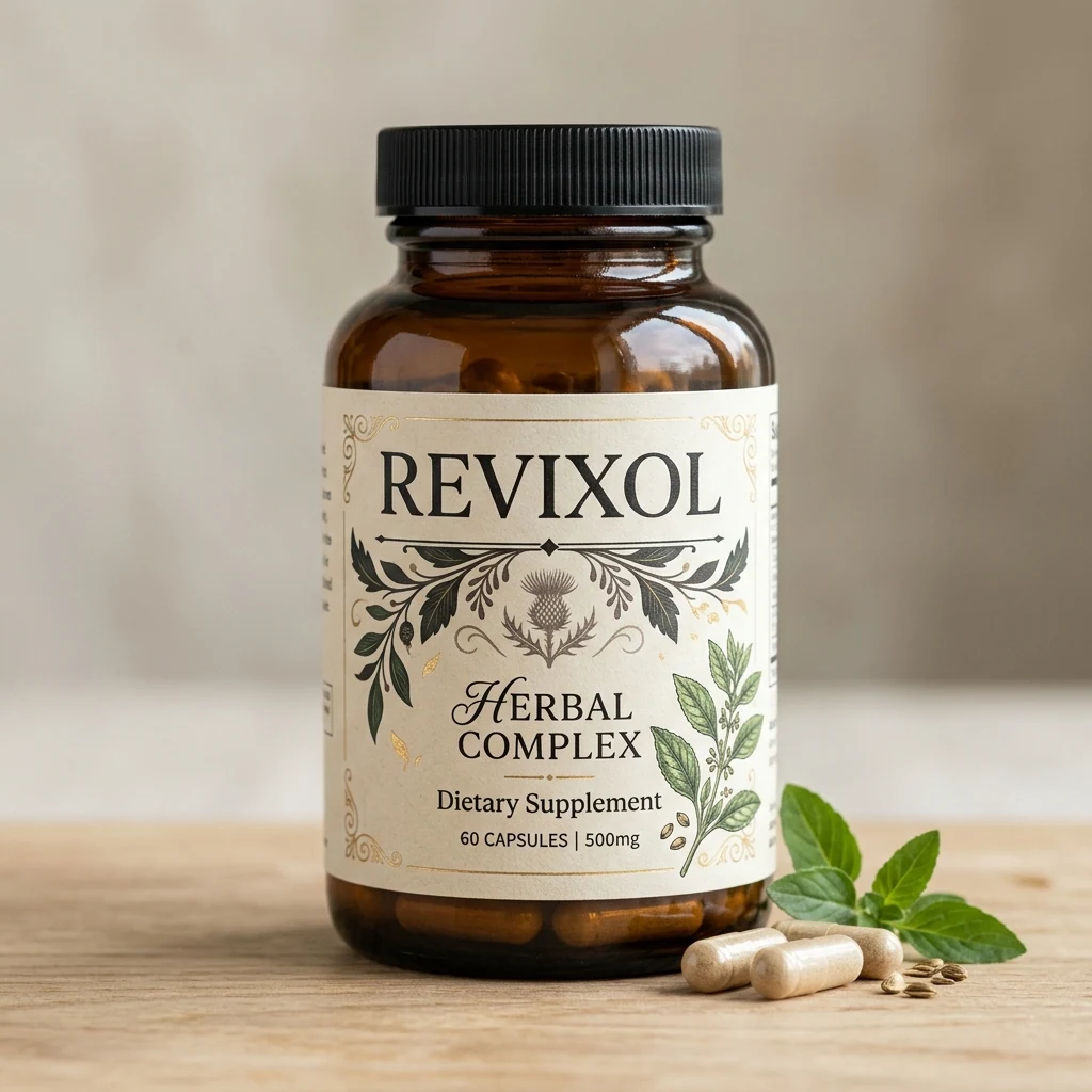 Revixol ear health food supplement capsules UK - amber bottle 30 capsules